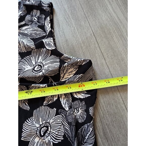 Tommy Hilfiger Womens Floral Sleeveless Ruffled Hem Dress Size 4 - Picture 8 of 8